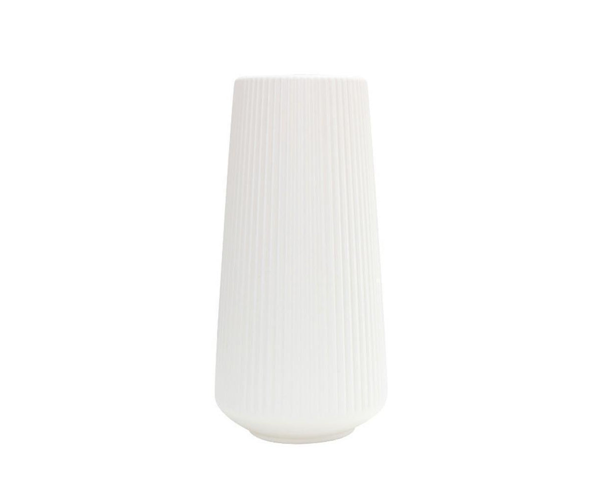 Plastic Nordic Style Vase Dried Flower Arrangement Pot Holder Home Office Decor-Milky White