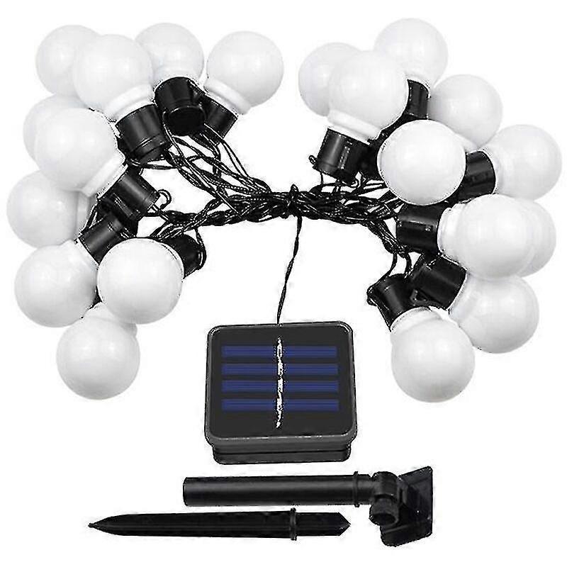 Solar Powered Patio LED String Lights, Waterproof Outdoor Bulbs 10 LEDs