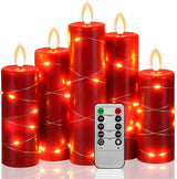 5 Pack LED String Lights with Remote, Star Clear Lights, Timer Function