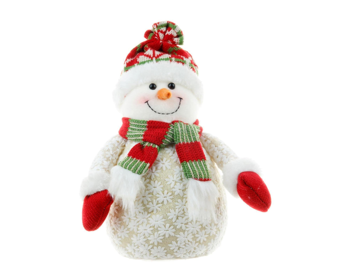 Xmas Snowman Ornament Light Yellow