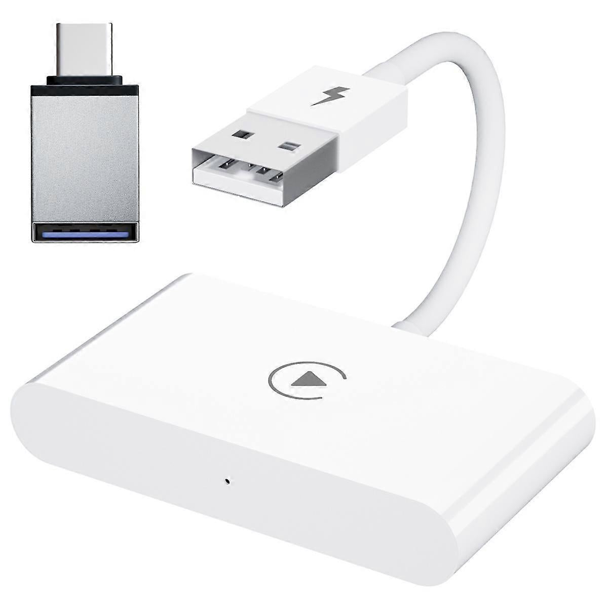 CarPlay Wireless Adapter, Wired to Wireless Dongle with WiFi Online Update