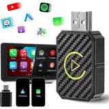 Android Auto & Apple CarPlay Wireless Adapter, Convert Wired to Wireless