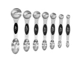 Double-heads Measuring Spoon Stainless Steel Kitchen Gadget-Black