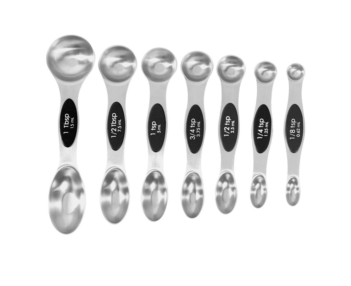 Double-heads Measuring Spoon Stainless Steel Kitchen Gadget-Black