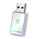 2-in-1 Wireless CarPlay Adapter USB Dongle for CarPlay & Android Auto