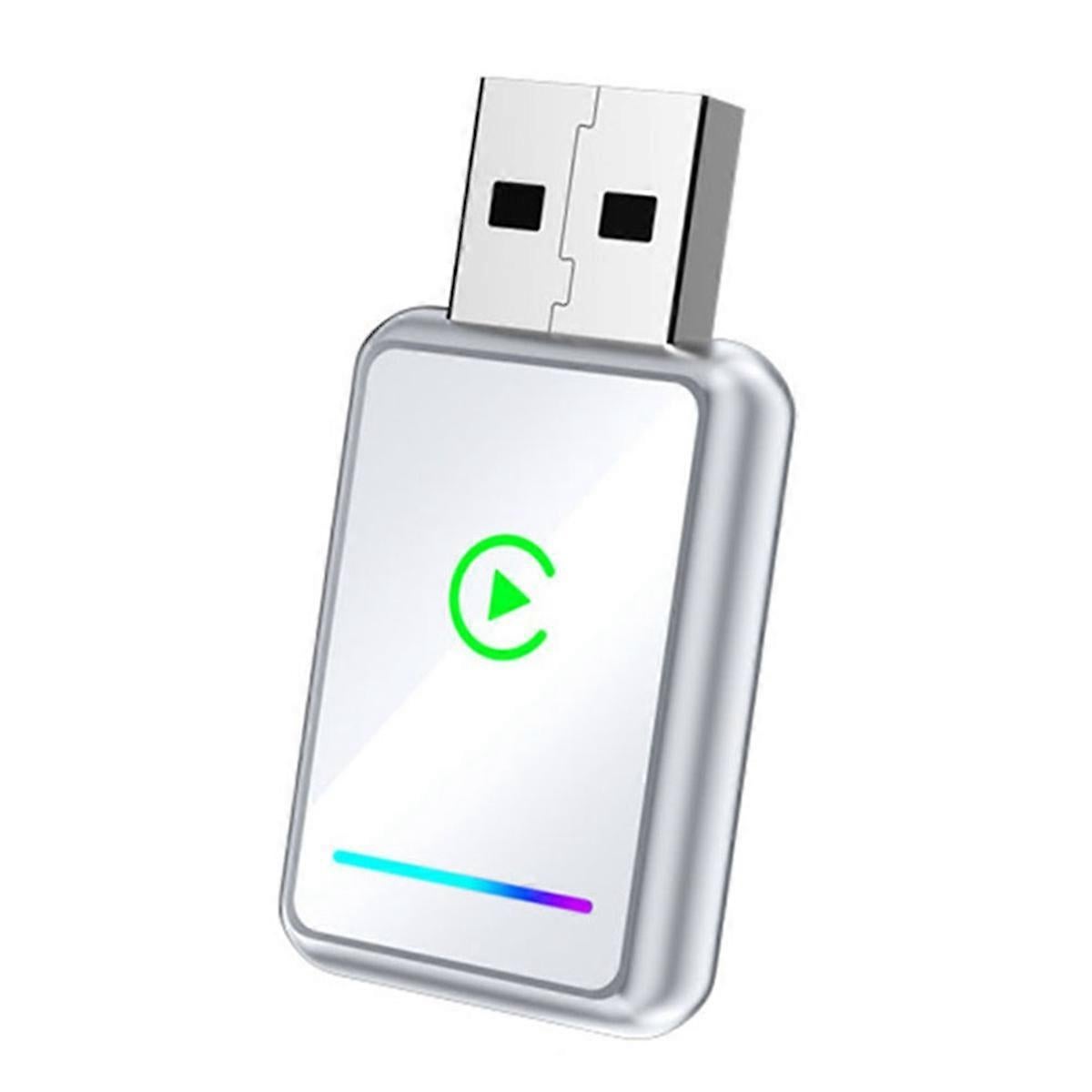 2-in-1 Wireless CarPlay Adapter USB Dongle for CarPlay & Android Auto