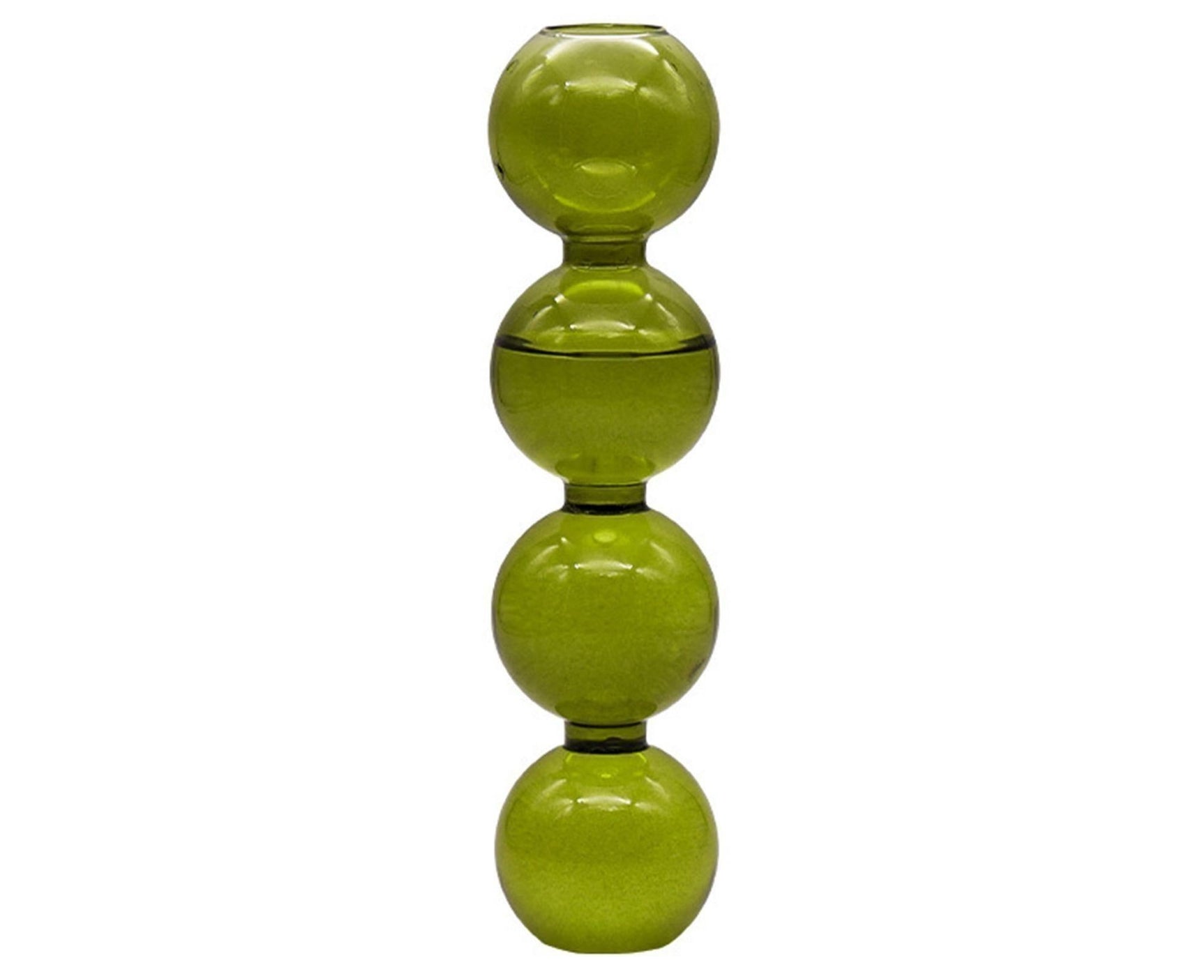 Flower Vase Nordic Easy to Match Gourd Shape Gourd Flower Vase for Company-Green L