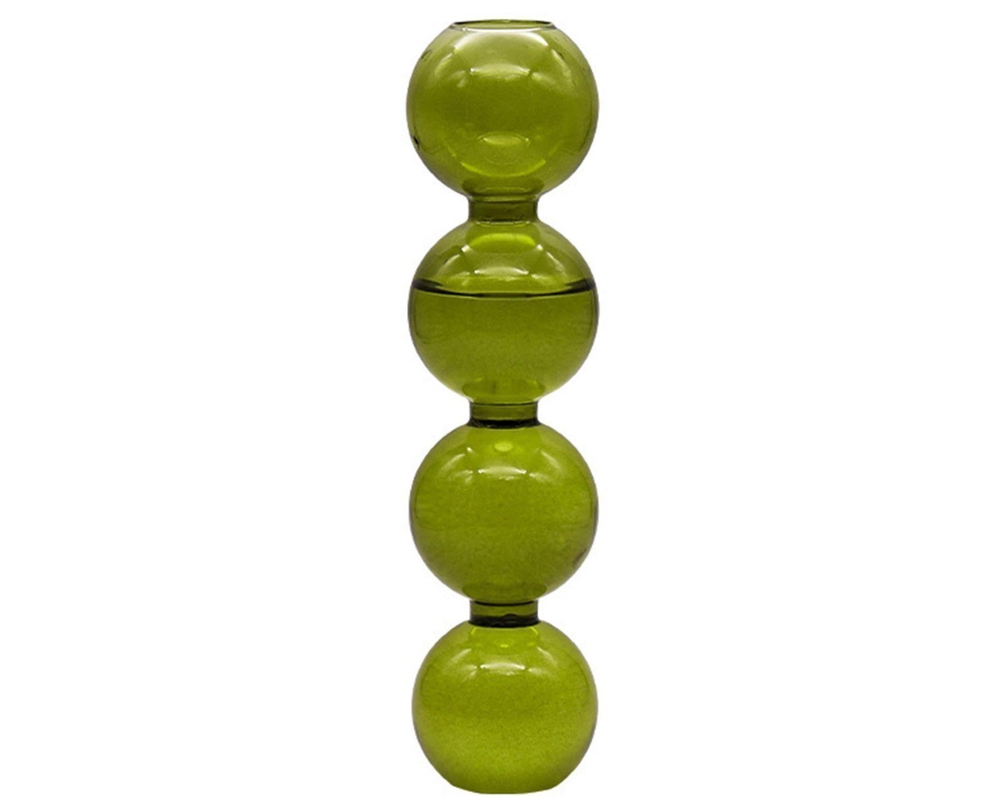 Flower Vase Nordic Easy to Match Gourd Shape Gourd Flower Vase for Company-Green L
