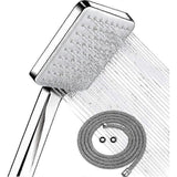 Water Saving Shower Head with 1.5m Hose, Bathroom Handheld