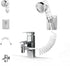 Shower Head Set with Hose, Adjustable Handheld Shower