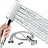 Rain Shower Head with Handheld, 6 Jet Types, High Pressure Water Saving