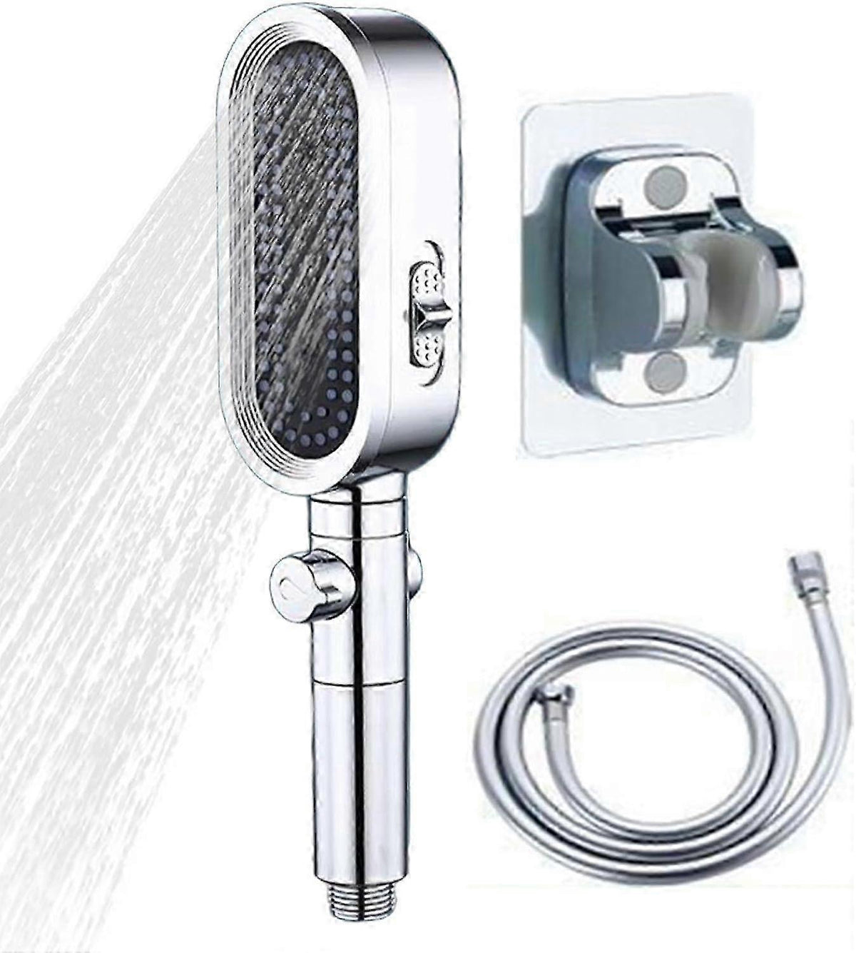 Adjustable High Pressure Shower Head Set with 1.5m Hose
