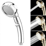 Handheld Pressure Shower Head, 3 Jet Functions, Water Saving Set