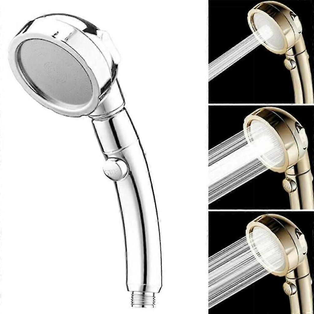 Handheld Pressure Shower Head, 3 Jet Functions, Water Saving Set