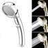 Handheld Pressure Shower Head, 3 Jet Functions, Water Saving Set