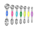 Double-heads Measuring Spoon Stainless Steel Kitchen Gadget-Multicolor