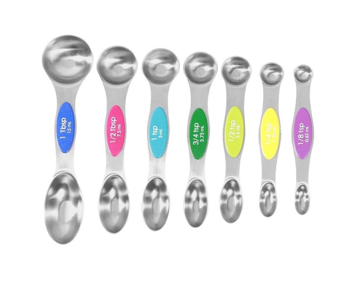 Double-heads Measuring Spoon Stainless Steel Kitchen Gadget-Multicolor