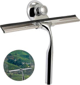 Stainless Steel Shower Squeegee with Wall Hanger, No Drill Glass/Window Wiper