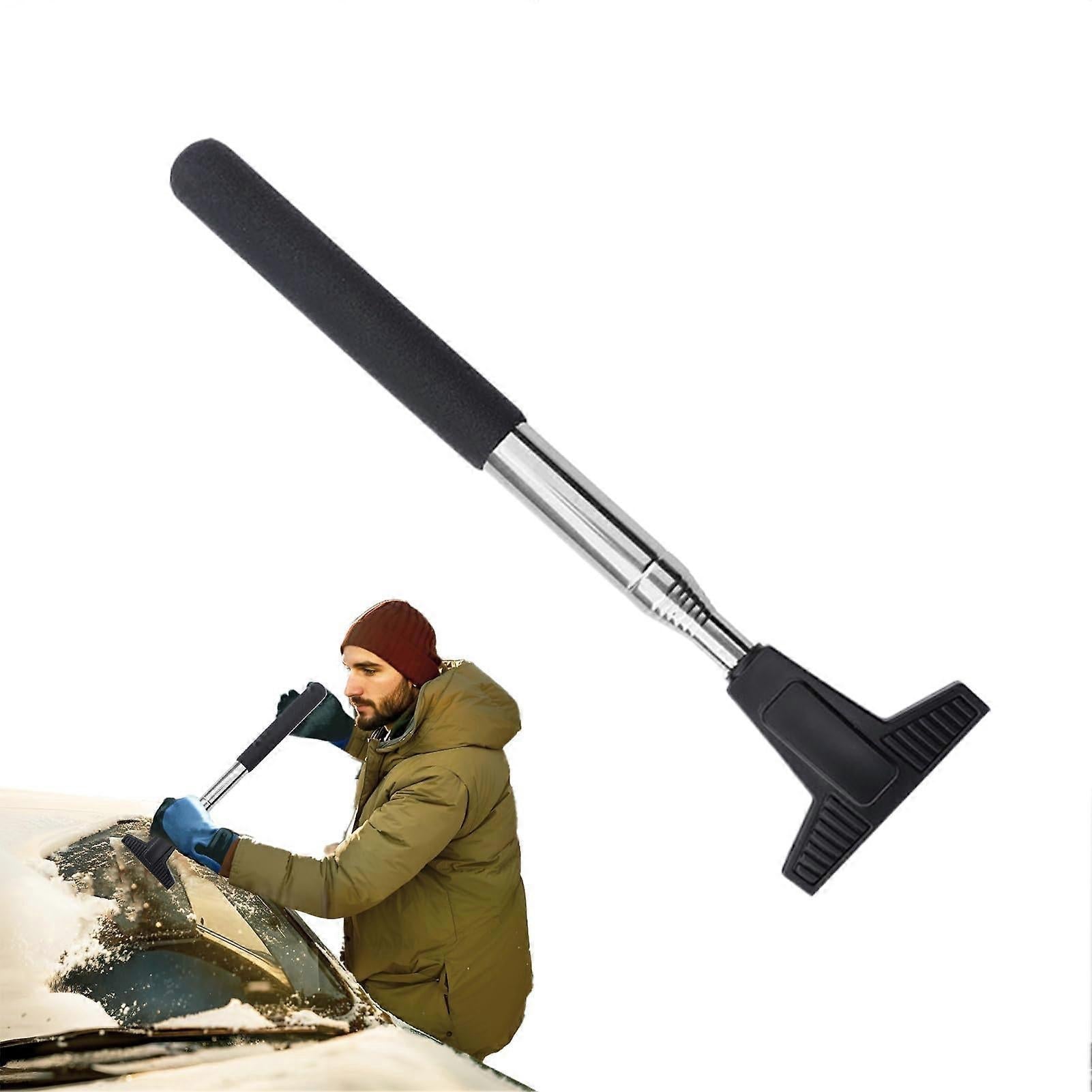 Car Side Mirror Squeegee, Fog Cleaning Tool, Black