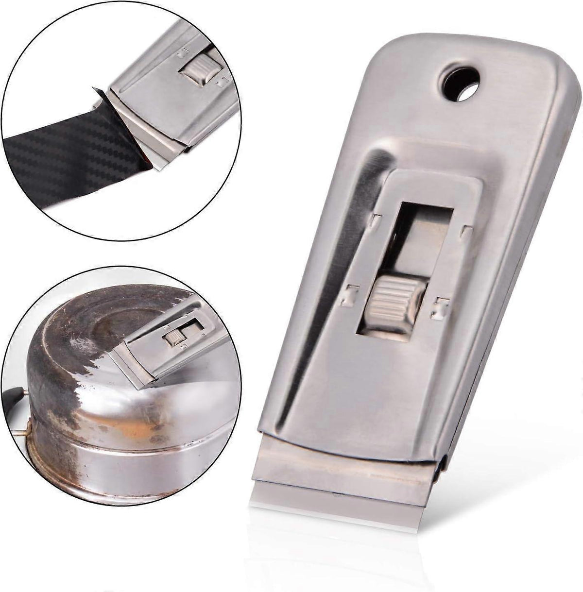 Metal Glass & Ceramic Squeegee Scraper, Remove Labels/Glue/Stickers