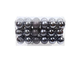36Pcs/Box Christmas Ball-Iron Grey
