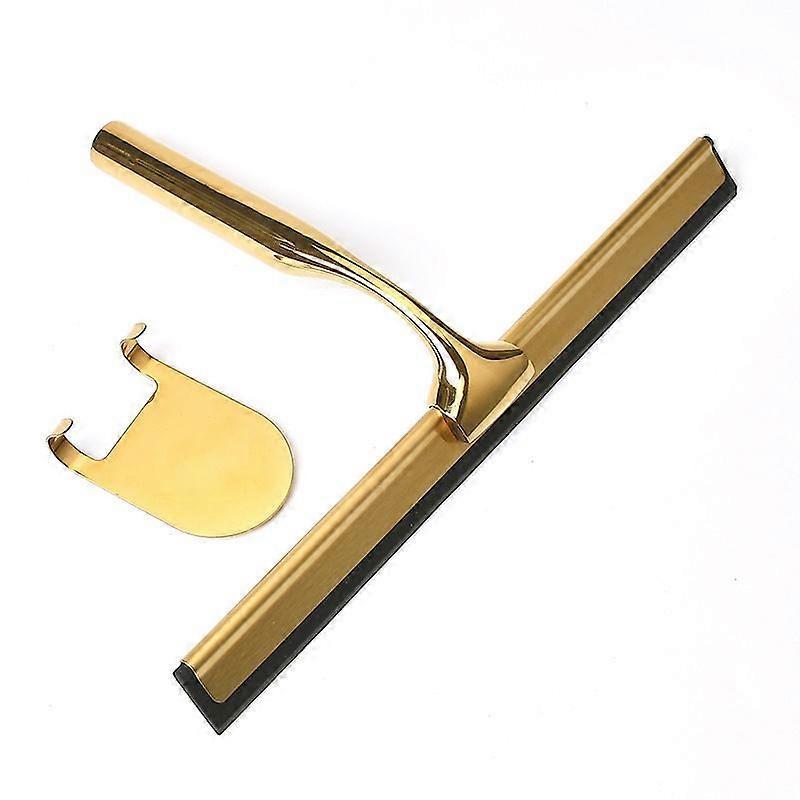 Stainless Steel & Silicone Shower Squeegee with Holder for Windows/Glass