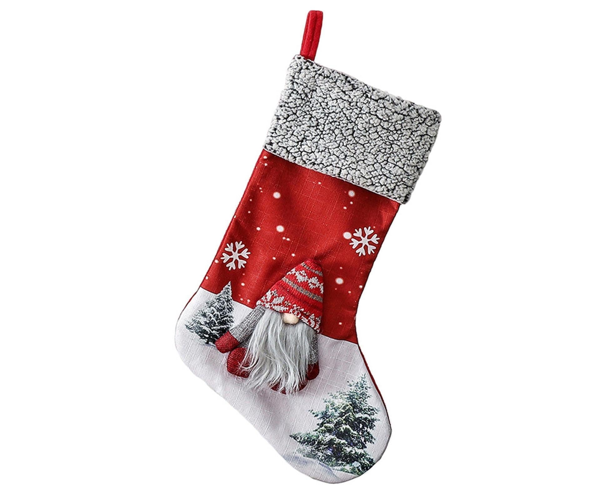 Xmas Stocking Bag for Home-Red