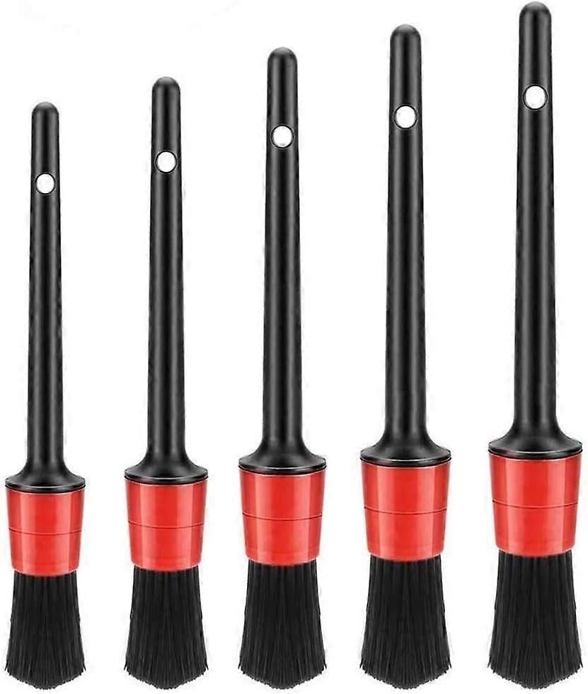 5pcs Car Detailing Cleaning Brush Set for Interior & Exterior