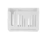 Home Chopsticks Cage Wall-mounted Drain Storage Rack Fork Knife Spoon Holder-Beige