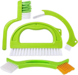4pcs Household Cleaning Brush Set for Bathroom & Window Groove