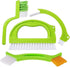 4pcs Household Cleaning Brush Set for Bathroom & Window Groove