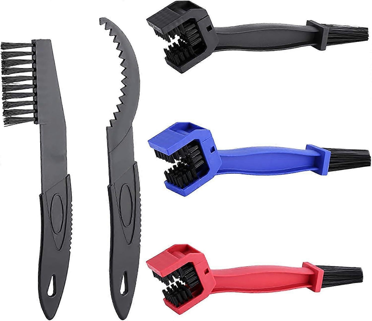 5pcs Motorcycle/Bike Chain Cleaning Brush Set for Maintenance