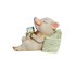 Lovely Moving Brick Reading Book Pig Ornament Home Desktop Decor Resin Craft-5