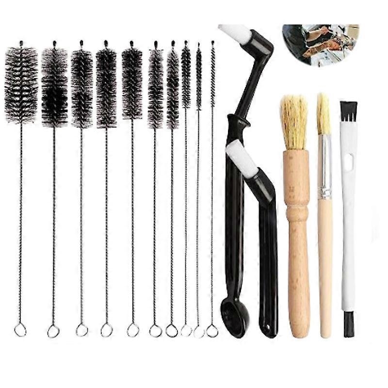 Coffee Machine Cleaning Brush Set, 15 Barista Accessories