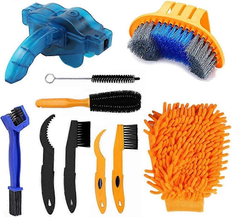 Bike Cleaning Brush Set, Chain & Wheel Maintenance Kit