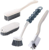 4pcs Cleaning Brush Set for Dish, Kitchen, Bathroom & Shoes