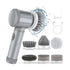 Electric Cleaning Brush with 6 Attachments, Rechargeable Scrubber