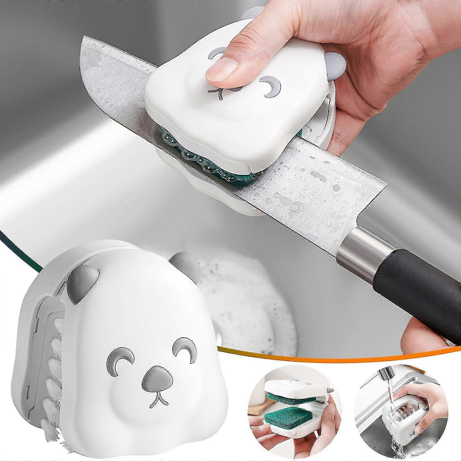 Double-Sided Tableware Cleaning Brush for Chopsticks, Knives & Forks