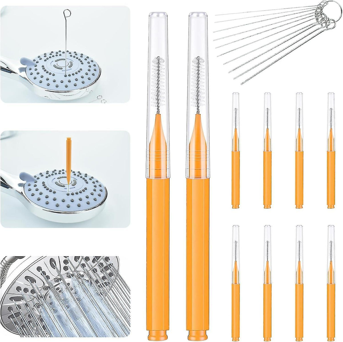 Shower Head Cleaning Brush Kit, Anti-Clog Small Crevice Brushes