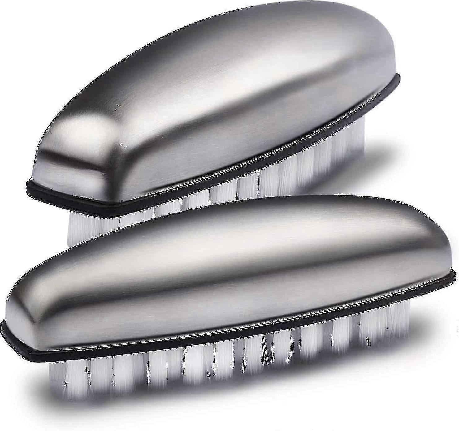 2pcs Fingernail Bristle Cleaning Brushes, Hand Massage Scrub