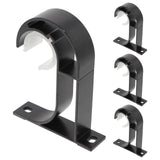 4pcs Curtain Rod Brackets, Heavy-Duty Curtain Rod Holders & Hooks