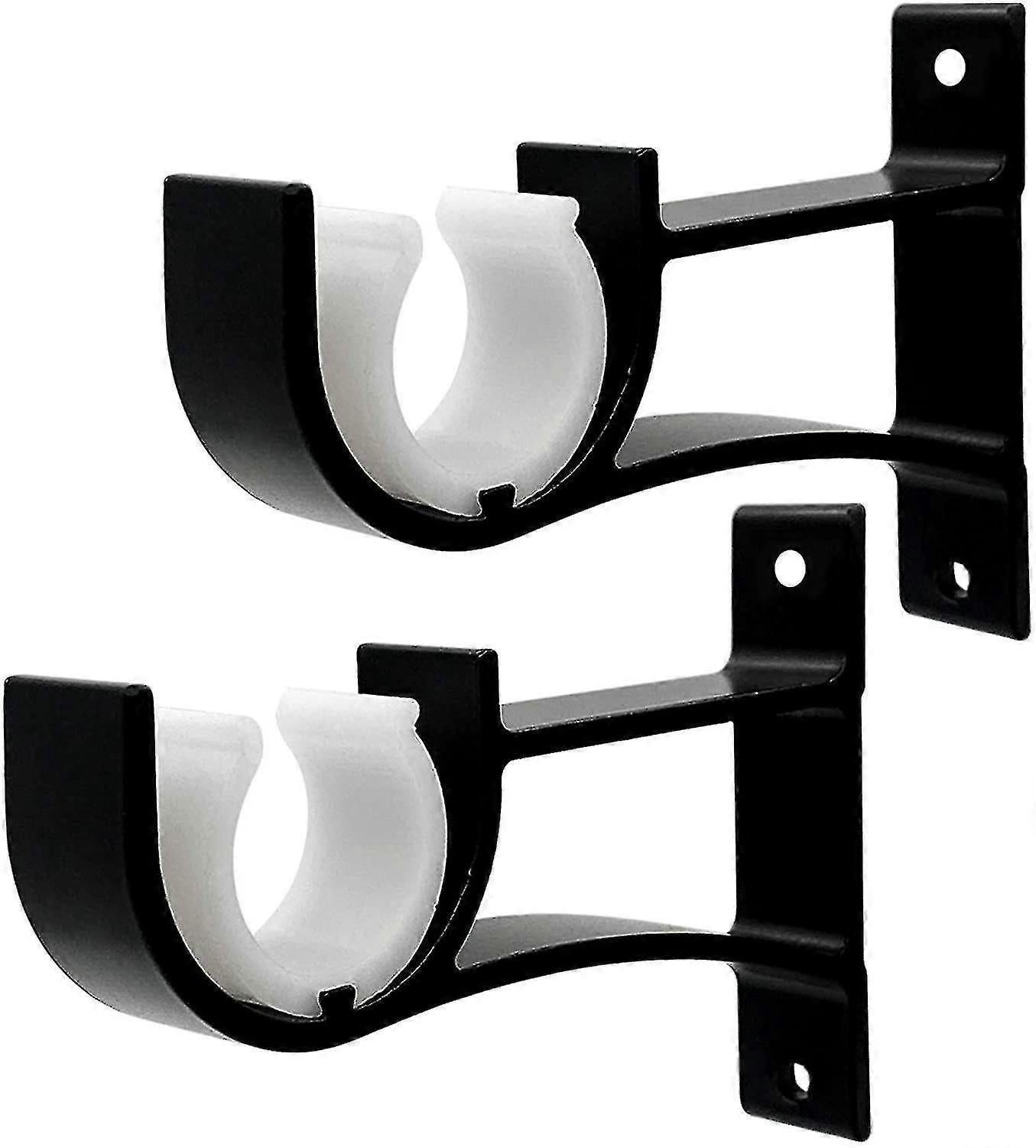 2pcs Small Curtain Rod Brackets, Curtain Rod Holders