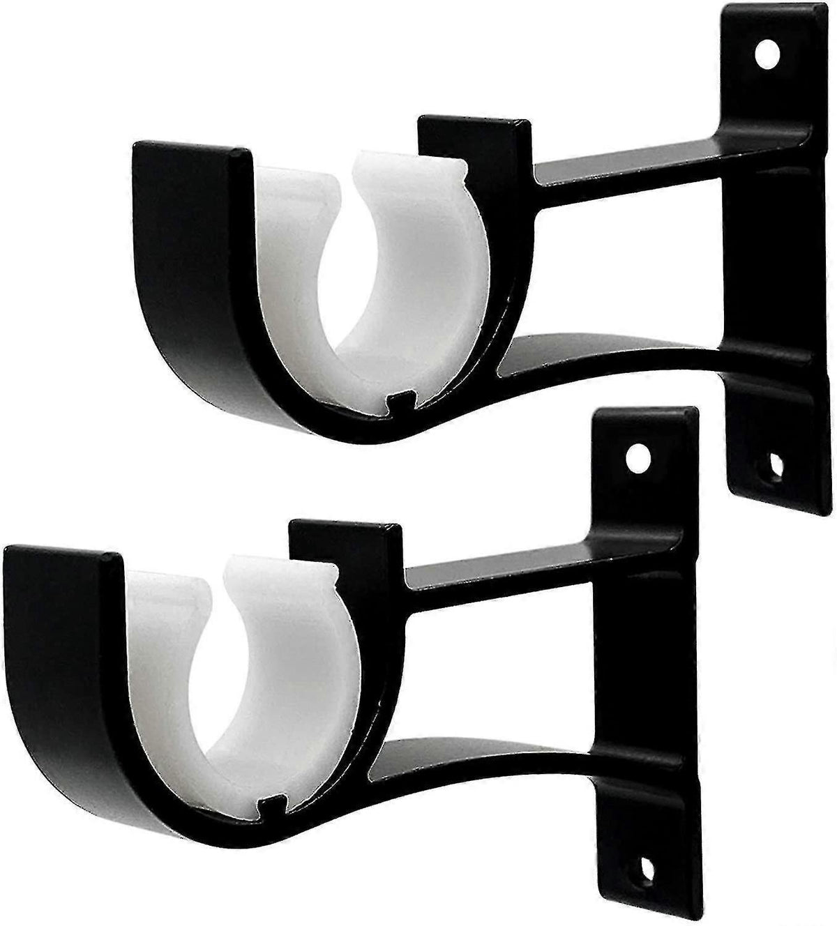 2pcs Small Curtain Rod Brackets, Curtain Rod Holders