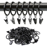 Curtain Rods with Metal Hanging Rings, Window Curtain Hardware