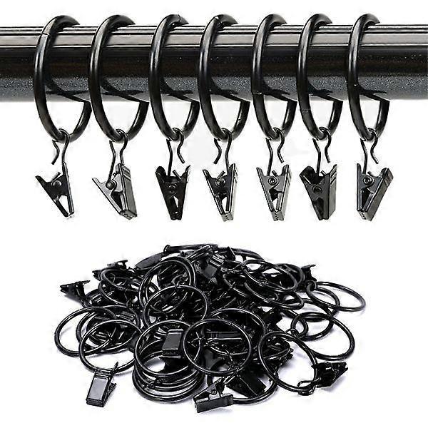 Curtain Rods with Metal Hanging Rings, Window Curtain Hardware