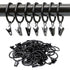 Curtain Rods with Metal Hanging Rings, Window Curtain Hardware