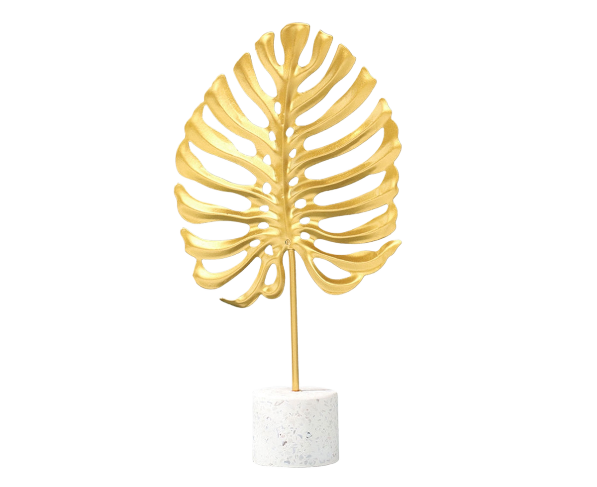 Iron Monstera Leaf Ornament Photo Prop Living Room Desktop TV Cabinet Decoration- S