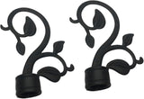 2pcs Curtain Rod Finials for 28mm Rods, Decorative Ends