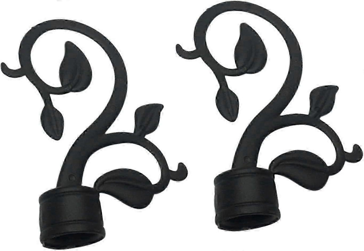 2pcs Curtain Rod Finials for 28mm Rods, Decorative Ends