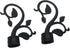 2pcs Curtain Rod Finials for 28mm Rods, Decorative Ends